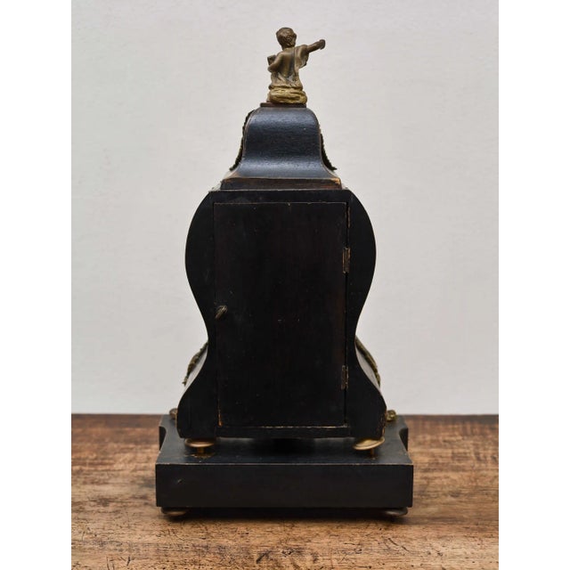 2000 - 2009 19th Century Boulle Table Clock For Sale - Image 5 of 10