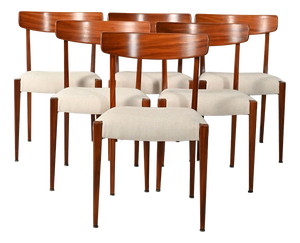 Scandinavian Teak Chairs, 1960s, Set of 6
