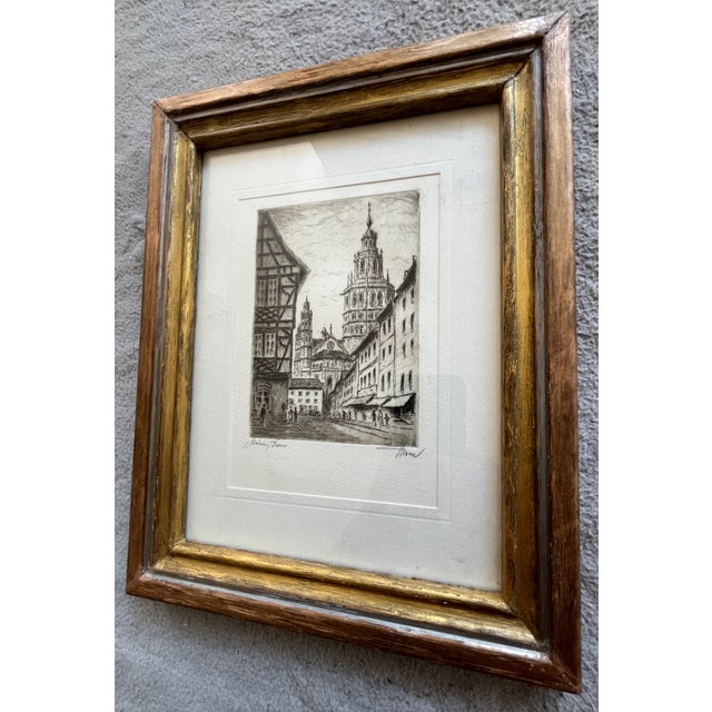 Atributed to Hans Kohl, Mainz, Dom, 1920, Etching For Sale - Image 4 of 8