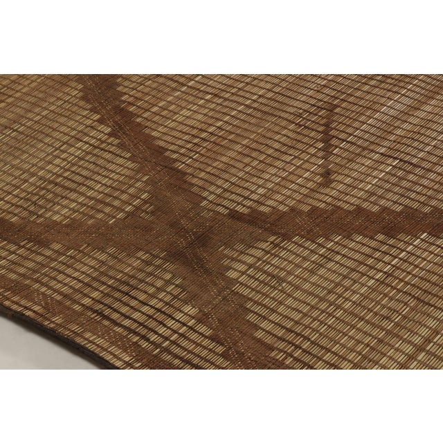 Vintage Moroccan Tuareg Runner With Diamond Grid in Beige & Brown - Rug & Kilim For Sale - Image 9 of 10