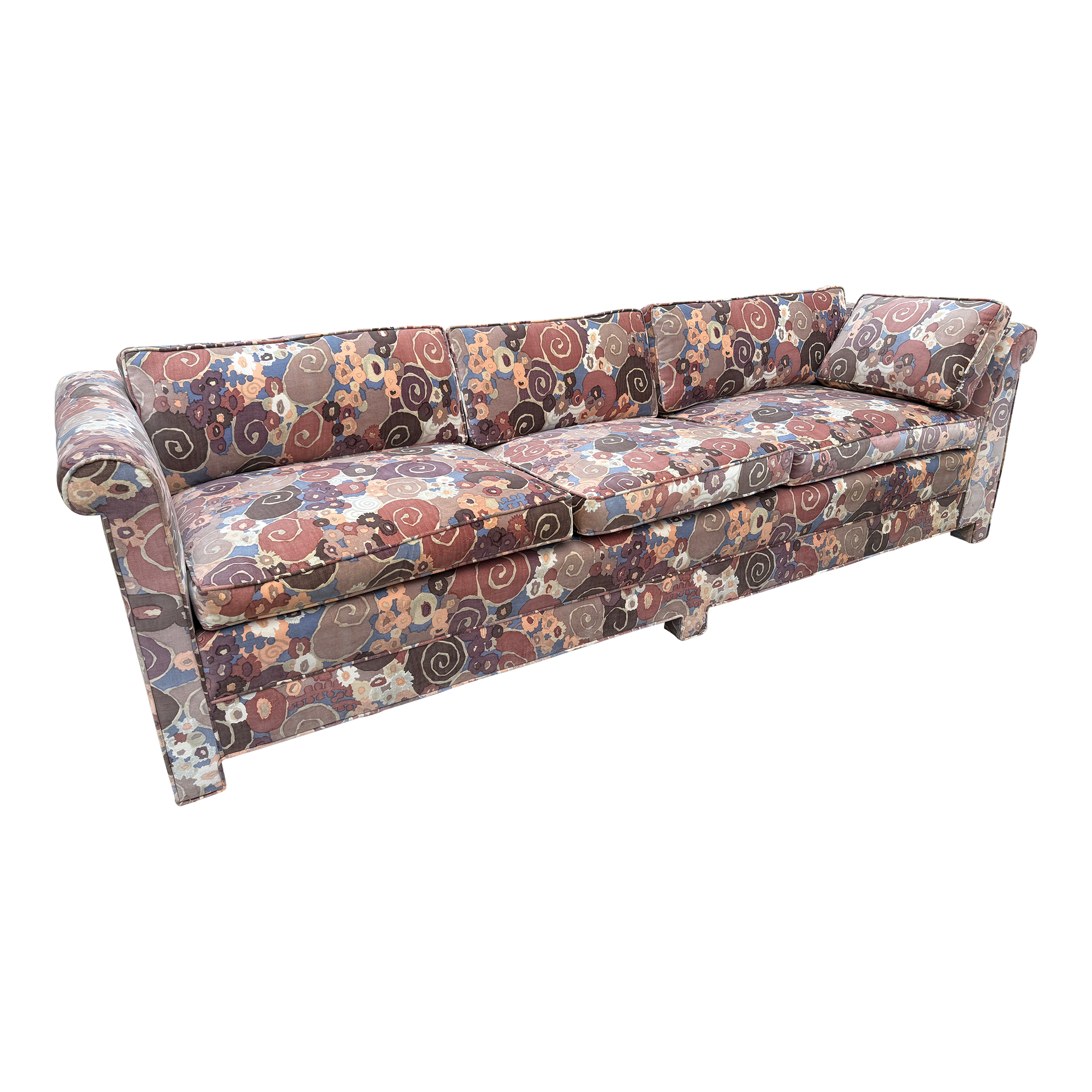 Custom Made 3 Seat Sofa With Original Jack Lenor Larson Samarkand