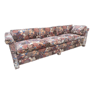 Custom Made 3 Seat Sofa With Original Jack Lenor Larson Samarkand Fabric C1970