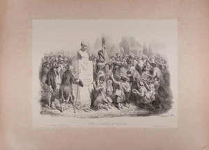 Hippolyte Bellangé, Dédié a Madame Vve. Charlet, Original Lithograph, 1846