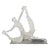 Italian Lucite Dancing Ballerina Performs Attitude Pose on a Clear Acyclic Base, Circa 1920s For Sale