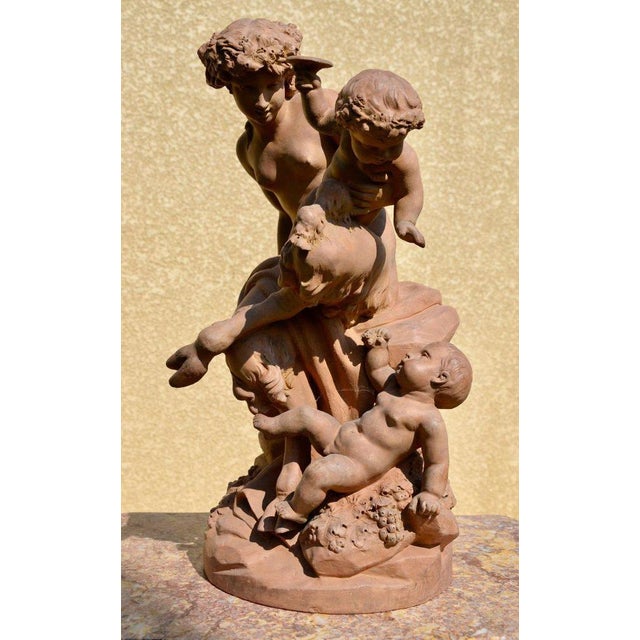 Vase in Terracotta by Alfred Rolle For Sale - Image 5 of 13