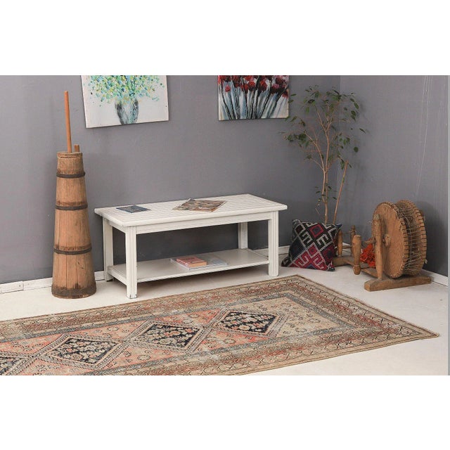 Mid 20th Century Distressed Antique Malayer Rug For Sale In Los Angeles - Image 6 of 7