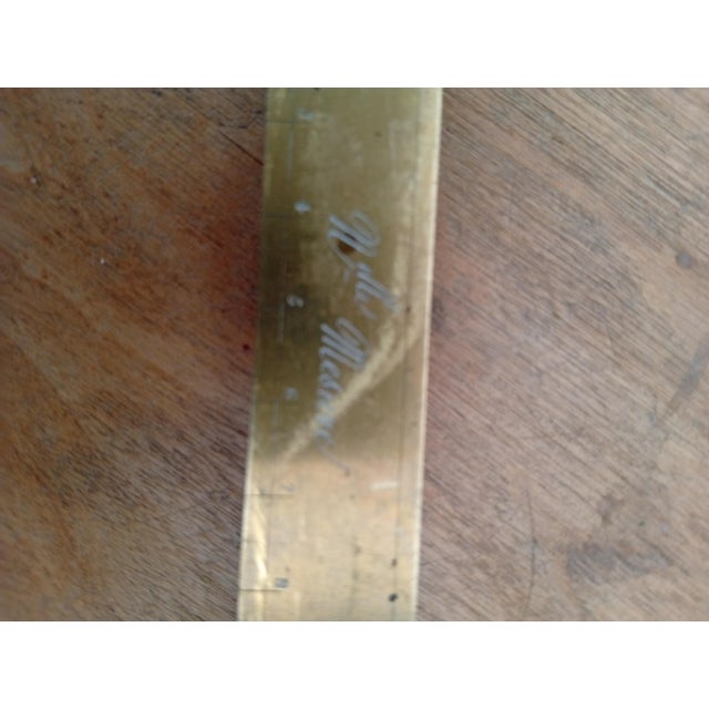 Antique Square Brass Surveyors, 1800 For Sale - Image 4 of 5