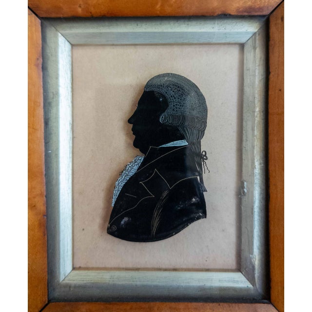 We are selling this great 18th Century English miniature portrait reverse painted on glass. The sitter, a distinguished...