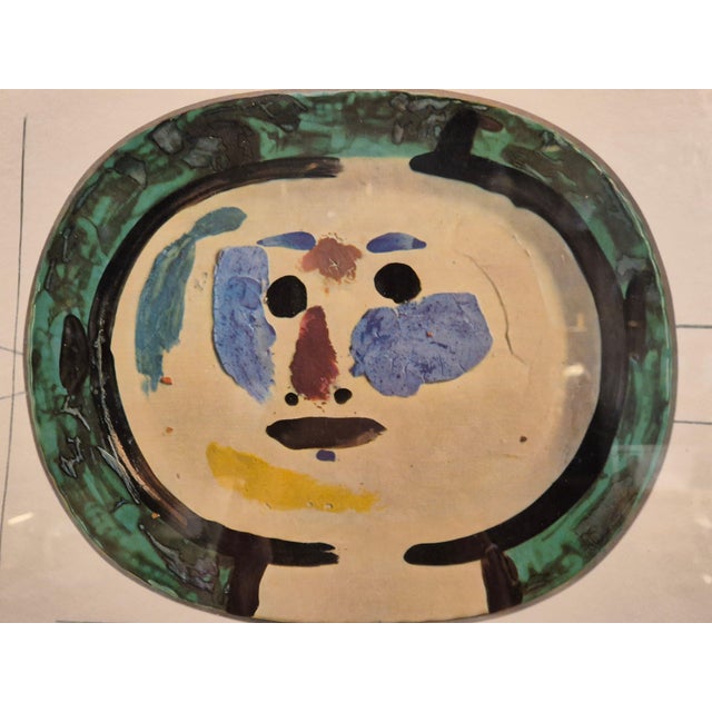 After Picasso, Céramiques de Picasso Plates, 1948, Prints, Framed, Set of 4 For Sale - Image 4 of 9
