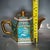 Blue Hexagonal Famille Rose Gilded Porcelain Teapot, Chinoiserie Decor Tea Vessel For Sale - Image 8 of 9