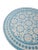 Moroccan Blue Sky Round Ceramic Mosaic Tiles Side Table For Sale - Image 3 of 5
