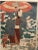 Framed Japanese woodblock print from the Edo period. Nishiki-e, ink and color on paper portraying kabuki actors from the...