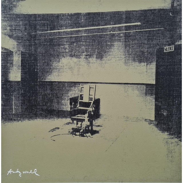 Andy Warhol After Andy Warhol, Electric Silla, 1980s, Lithograph For Sale - Image 4 of 9