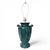 Vintage Neoclassical Green Ceramic Table Lamp For Sale - Image 11 of 14