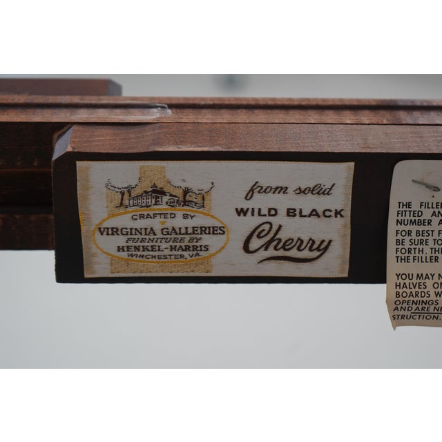 Henkel Harris Cherry Pedestal Dining Room Table For Sale - Image 12 of 12