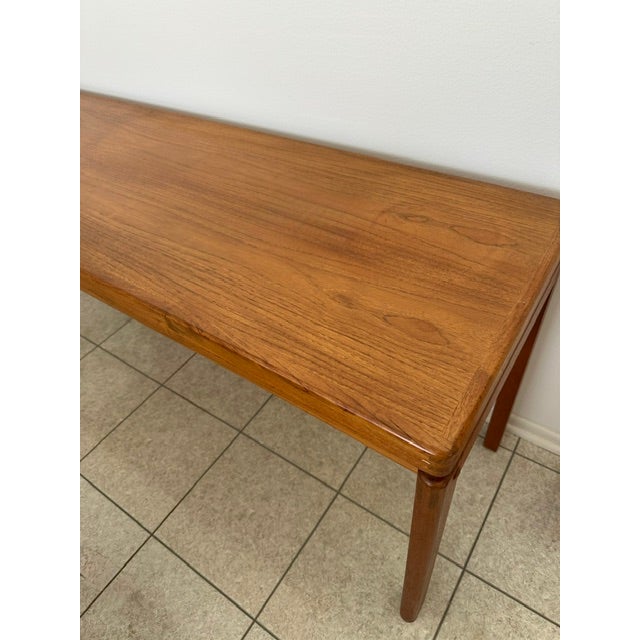 Mid-Century Modern Mid-Century Modern D-Scan Solid Teak Long Table For Sale - Image 3 of 3