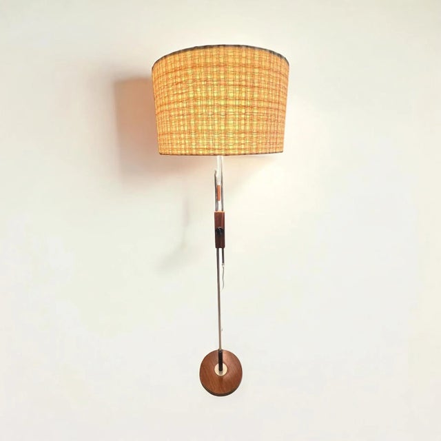 1960s Chrome Metal Floor Lamp from Temde Leuchten, 1950s For Sale - Image 5 of 14