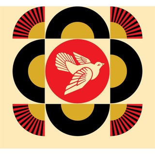 Shepard Fairey (Obey), Dove Geometric White, Screenprint For Sale