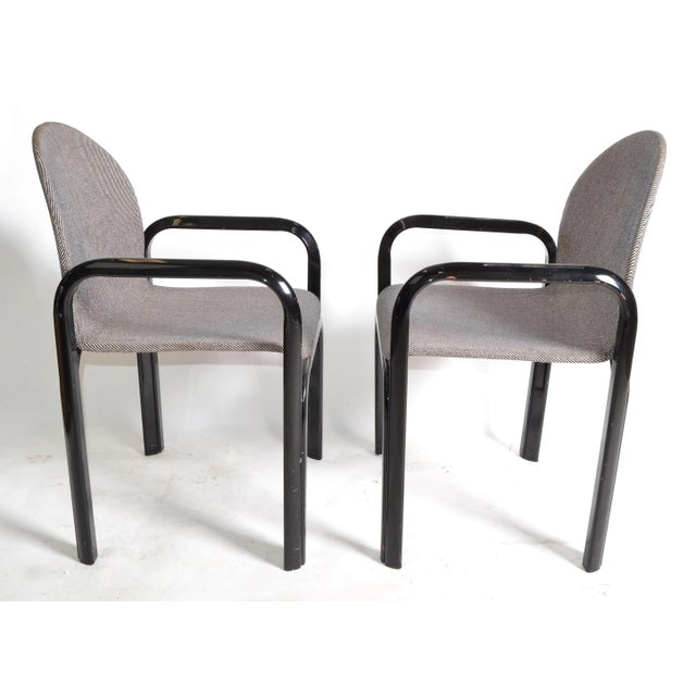 1970s Gae Aulenti for Knoll International Armchairs Mid-Century Modern 1975 - Pair For Sale - Image 5 of 13