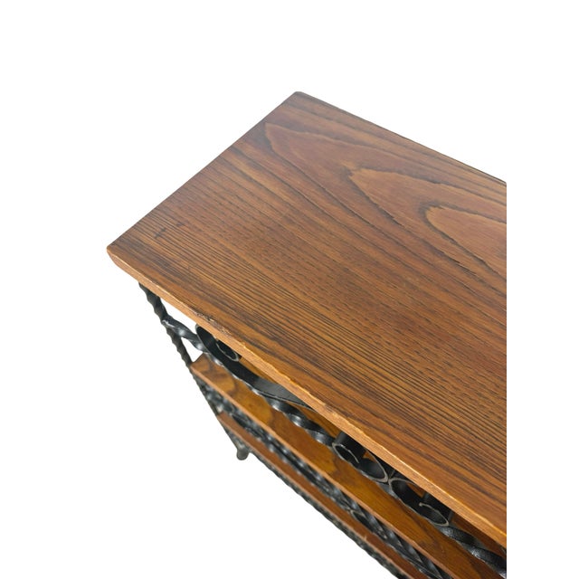 Vintage Wrought Iron Scroll Shelf, Handmade Studio Piece, Spanish Revival Style For Sale - Image 13 of 17