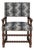17th–18th Century Flemish Baroque Carved Wood Armchair in Castel Baobab For Sale