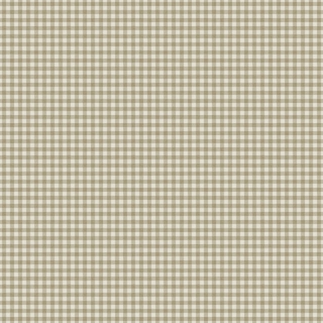 Transitional Stoffer Home x Cloth & Company Bernadette Ruffle Drum Ottoman in Mini Gingham Burlap For Sale - Image 3 of 4