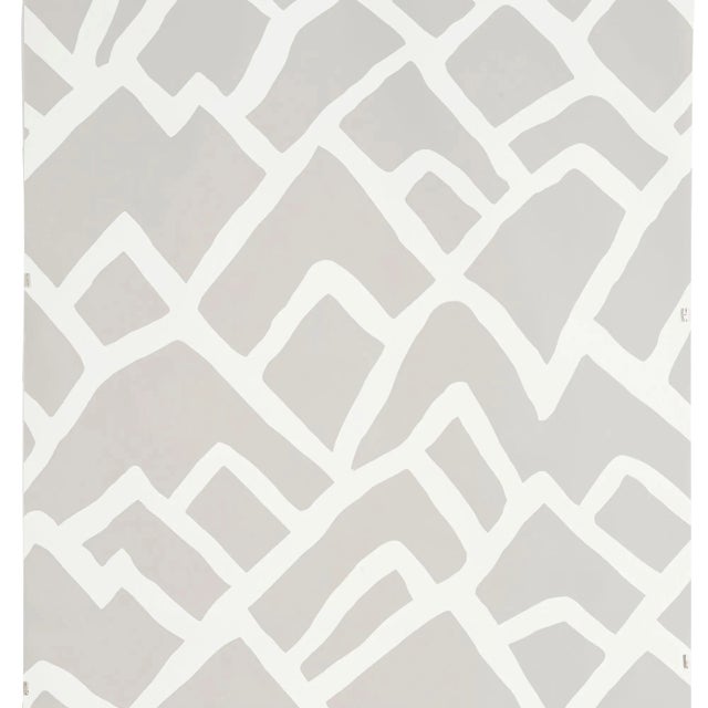 Schumacher Zimba Wallpaper in Fog For Sale
