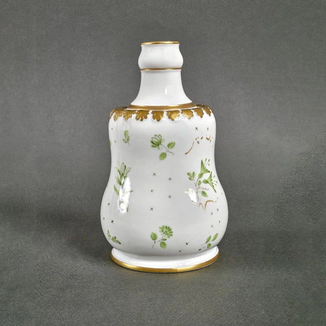 Ceramic Antique Hand-Painted Porcelain Vase, 1840s For Sale - Image 7 of 7