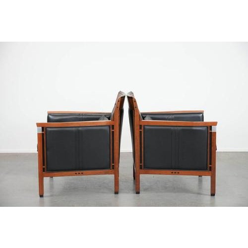 Art Deco Decoforma Series Armchairs in Black Leather from Schuitema, Set of 2 For Sale - Image 4 of 18