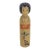Vintage Japanese Wood Kokeshi Doll Hand Painted and Signed For Sale