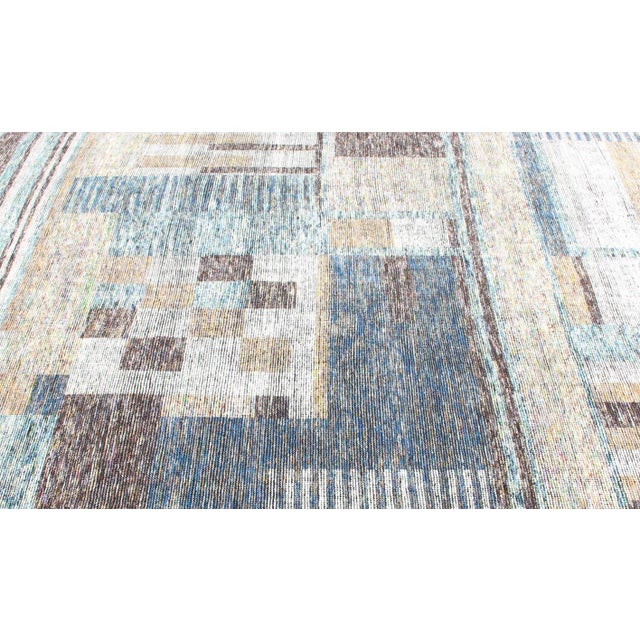 Multi-Colored Modern Design Distressed in Multi Colored & Abstract Modern Design For Sale - Image 9 of 13