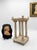 Vintage Carved and painted Neoclassical architectural miniature styled after 19th-century Grand Tour souvenirs, depicting...