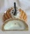Orange 18th Century Porcelain Wall Fountain/Lavabo With Aged Brass Spigot For Sale - Image 8 of 9