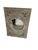This rustic, contemporary wall mirror blends reclaimed wood styling with classical decorative accents The frame is square...