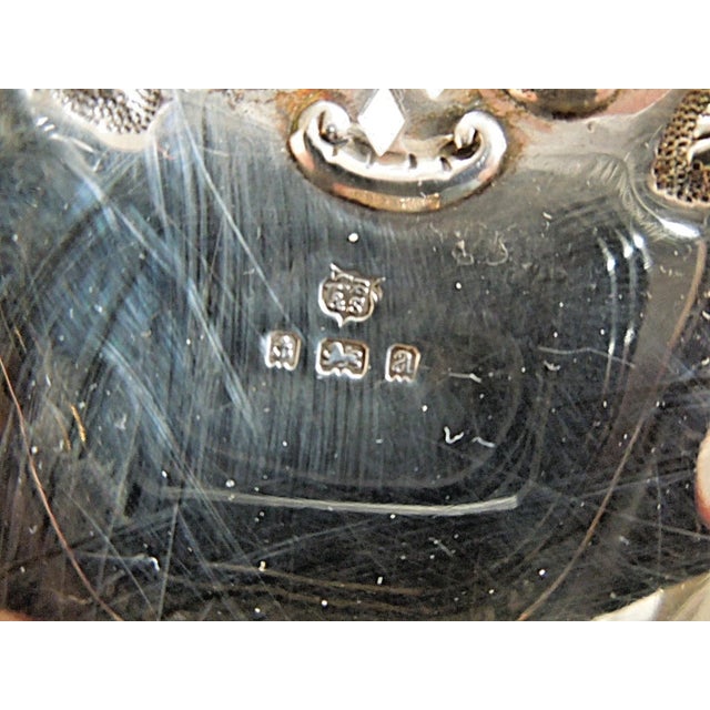 1920s 1923 Thomas Bradbury Sons of Glasgow Sterling Silver Compote 9.6 Ozt No Mono For Sale - Image 5 of 5