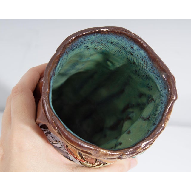 2012 Signed Studio Pottery Vase by Barry Unitas Barnes For Sale - Image 9 of 10