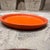 Ceramic Gainey Pottery Orange Plate for Planter Mid-Century Modern #2 For Sale - Image 7 of 9