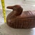 Wood Vintage Teak Wood Duck Box Hand Carved Folk Art Humidor Decoy Trinket Thailand For Sale - Image 7 of 8