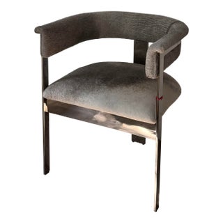 Darcy Hide Chair Nickel For Sale
