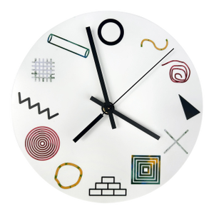 "Multi-Color" Corian Wall Clock by Kim Mullis as Wilderness Bodies