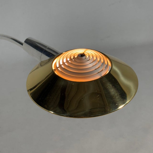 Cedric Hartman 91 Co Floor Lamp in Brass and Stainless Steel For Sale - Image 9 of 12