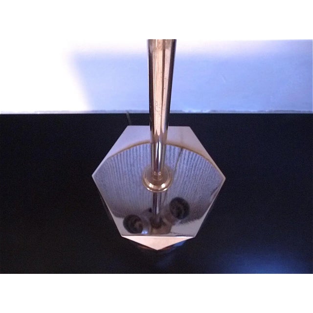 Metal Italian Sculptural Chromed Metal Table Lamps, 1960s, Set of 2 For Sale - Image 7 of 18