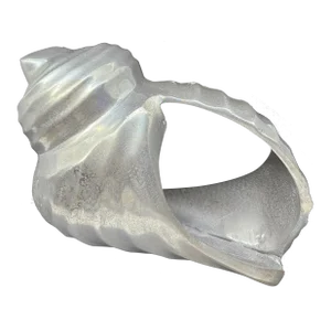 Vintage Metal Ornamental Replica Conch Sea Shell