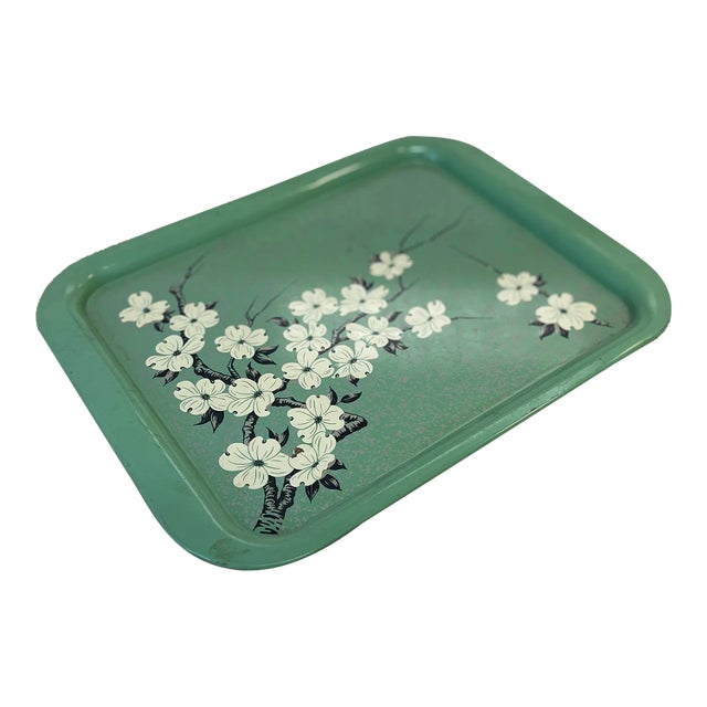皿・プレート HUMAN MADE Heart Ceramics Tray Green Vintage 1960s Painted Metal Tray With Cherry Blossom Design