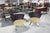 Pair of Saporiti Italian Mid Century Modern Fan Back Two Tone Lounge Chairs MINT!