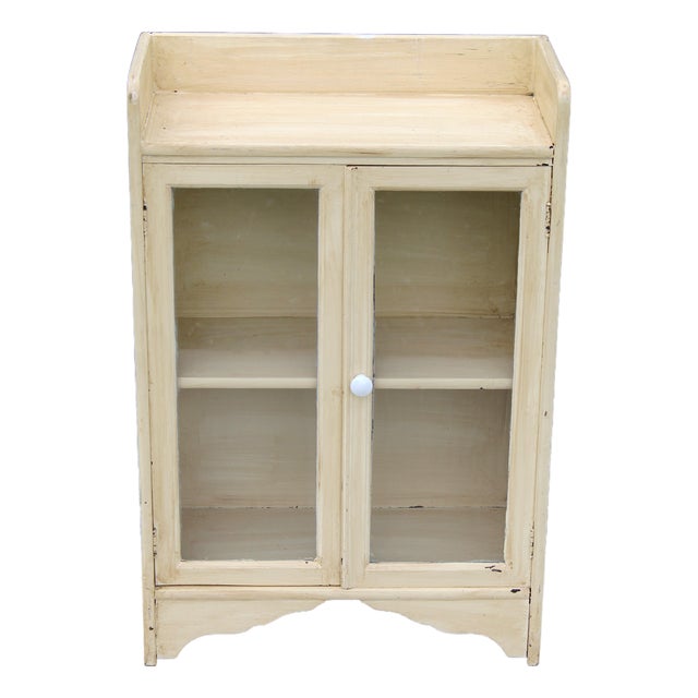 Late 19th-Century Antique Apothecary & Dental Cabinet - Petite Display Hutch For Sale