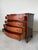 Elegant vintage mahogany chest inspired by classic Georgian design, featuring a graceful serpentine front, four spacious...
