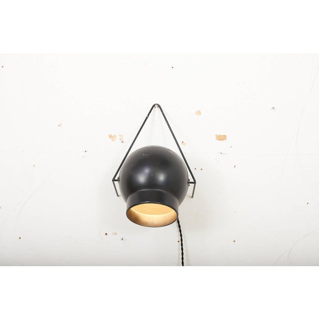 Vintage Table Lamp with Black Metal Stand For Sale - Image 10 of 13