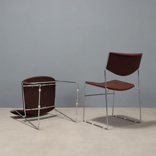 Vintage Chairs in Chromed Metal, 1970s For Sale - Image 6 of 8