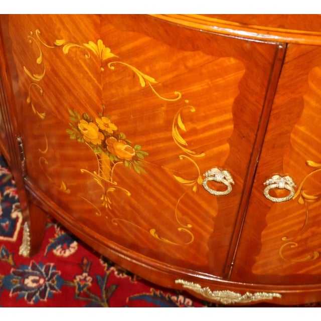 Early 20th Century French Louis XV Marble Top Paint Decorated Chest Commode For Sale - Image 16 of 17